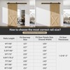 BONIKLUBA 72" Sliding Barn Door Hardware Kit,Heavy Duty Top Mount
