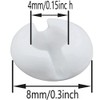 20PCS Bead Chain Crimp Stop for Roller Shades Clear Beaded