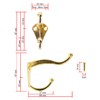 Fuxxer® 6 Classic Iron Hooks Coat Hooks Clothes Hooks Gold