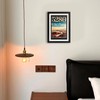 CHUNHUI Comic Book Display Case,Magazine Display Frame,Black Solid Wood HD