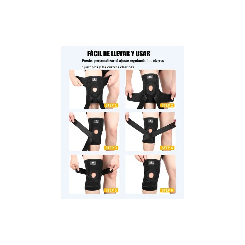 Rodillera Deportiva Gel Y Estabilizadores Meniscos Ligament