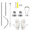 Quany Life Stretchable Corner Shower Curtain Rod - Easy assemble
