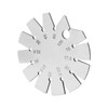 Bevel Angle Gauge Stainless Steel Oblique Edges Protractor Round Shape