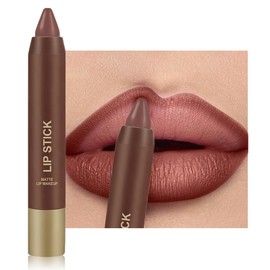 Erinde Matte Lipstick Crayon for Women, Cool Rose Pink 24 Hour Lipstick Lip Liner Pencil, Neutral Lip Stick Long Lasting Waterproof, Vegan & Cruelty-Free, 03