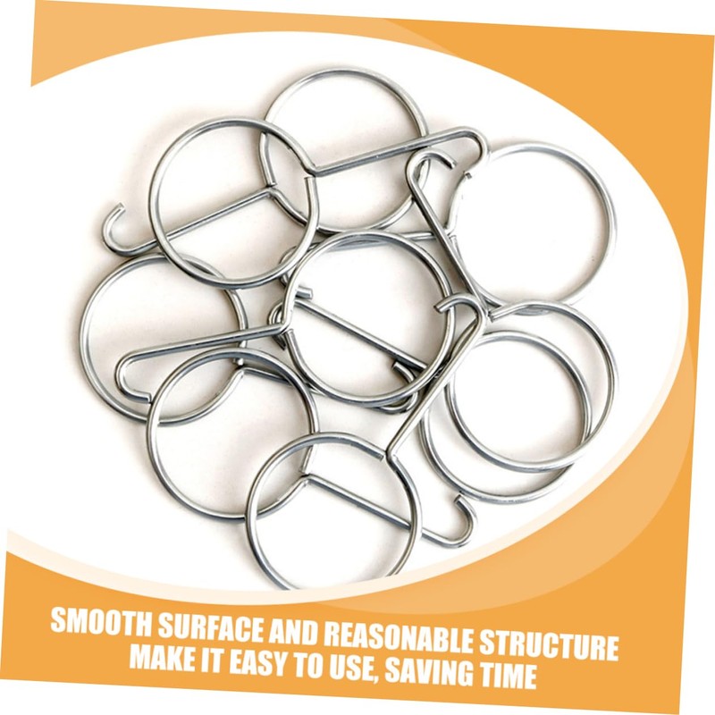 LIFKOME 10pcs Stainless Steel Drain Key Lifting Hooks Ergonomic Shower