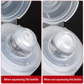 Zlxtxpor Condiment Squeeze Bottles, BPA-free, Bottles for Sauces, Olive Oil Dispenser, Ketchup 4-Pack 17 oz (500ml), Salad Dressing Great Ketchup, Salad, BBQ Sauce, Oil, syrup. (17oz 4 pack)
