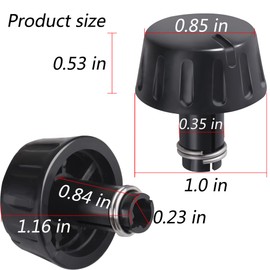 SeDeplacer 79601-S2A-911 Climate AC/Heater Control Knobs/Dash Cluster Switch Heater Control Knobs Compatible with 2002-2009 Honda S2000 AP1 AP2 -Black