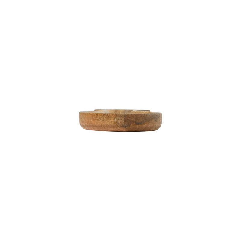 Creative Co-Op Carved Wood Fish Shaped Plate, Natural Dish Large