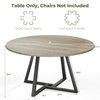 IRONCK 51" Round Dining Table for 6, Wood Kitchen Table