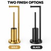 Freestanding Toilet Paper Holder with Toilet Brush and Holder, Metal
