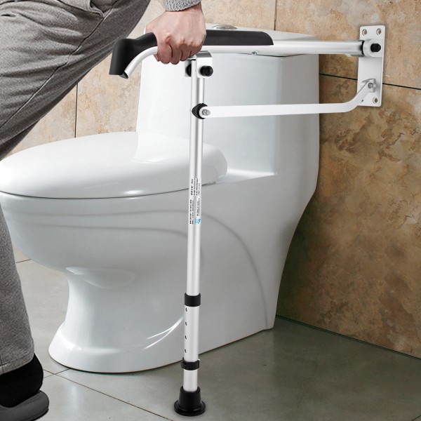 Unbranded Bathroom Safety Railing Foldable Toilet Grab Rail For Elderly