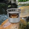 Spirit Burner Copper Windproof Portable Aluminium Alloy Alcohol Backpacking Stove