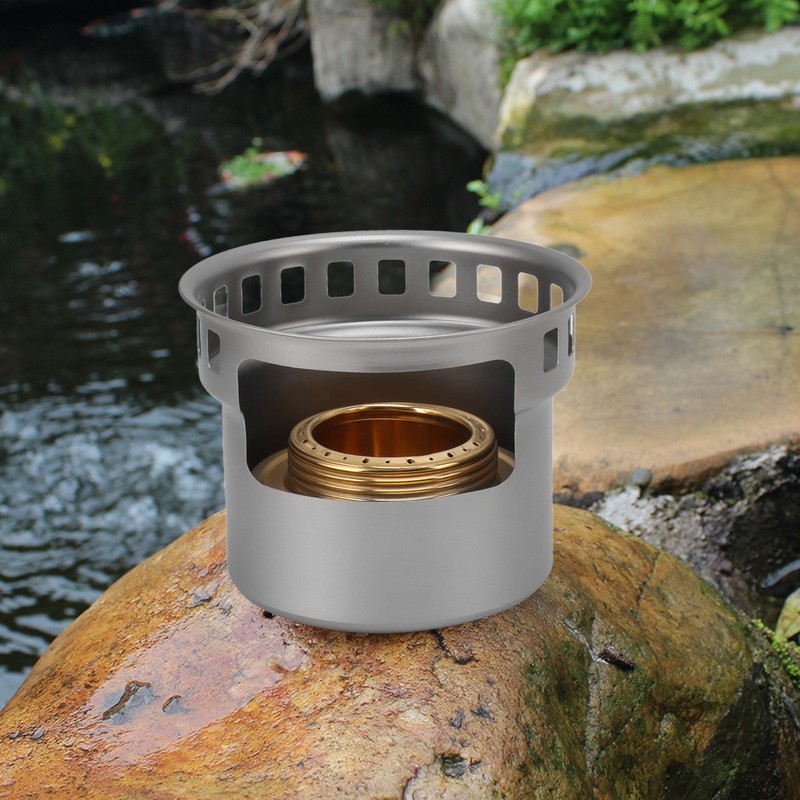 Spirit Burner Copper Windproof Portable Aluminium Alloy Alcohol Backpacking Stove