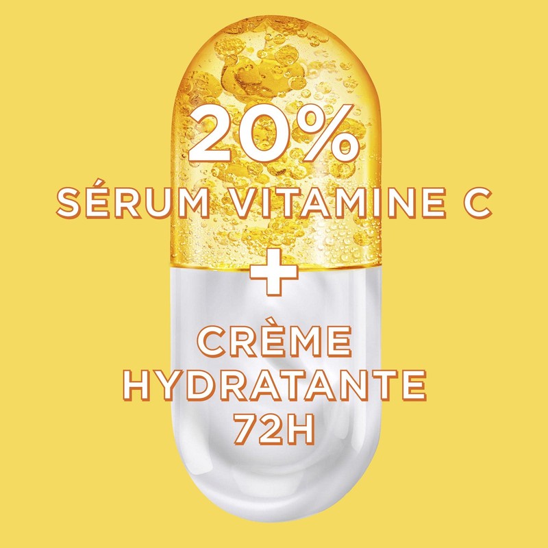 Garnier - 2-in-1 Cream Serum - Moisture & Shine -