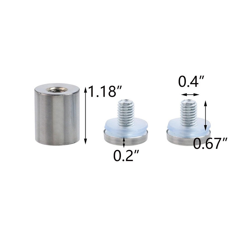 T Tulead Stainless Steel Standoff Double Head Silver Sigh Screws
