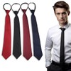 Krawatten für Herren Tie Set, 4 Stück Krawatte Schlips Schwarz
