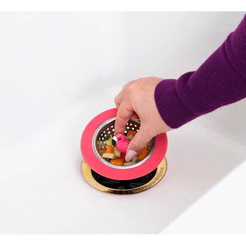Joie Kitchen Gadgets 19933 Flamingo Sink Strainer EU Size, Plastic