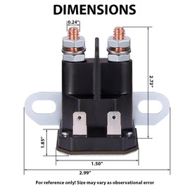 Inren 725-04439 862-1211-211-16 Starter Solenoid Compatible with John Deere AM133094 GY22476 for MTD for Cub Cadet Riding Lawn Mower Lawn Tractor