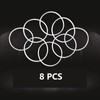 Mixer Replacement Seals O-Ring Rubber Seal Ring, 8 Pieces Mixer