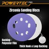 POWERTEC PRO 50PK, 5 Inch Sanding Discs Hook and Loop,