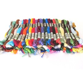 DMC Embroidery Floss Assortment 100 Colors. Genuine Made in France