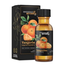 Tangerine Essential Oil by Wholesale Botanics | Premium Grade 100% Undiluted Essential Oil | for Aromatherapy, Soaps, Lotions, & Candles | Vegan & Cruelty Free (0.5 Fl Oz)