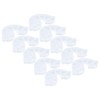 10Pcs Rainbow Shaped Transparent Storage Box Dust Proof Storage Box