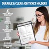 10 Pack Job Ticket Holders 8.5x11 - Work Order Plastic