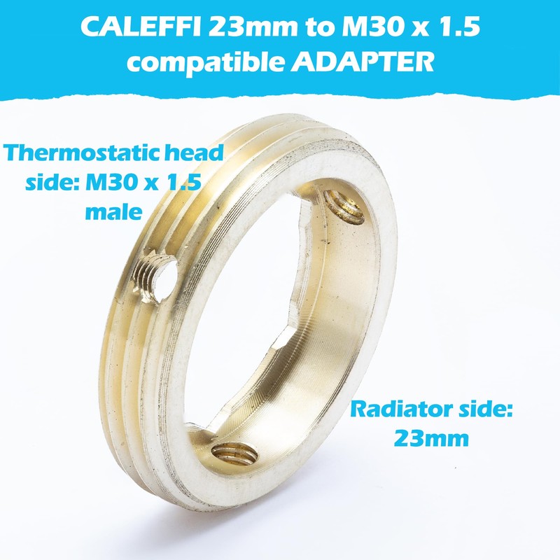 BLUMKRAFT Set of 2 Caleffi Radiator Adapters (Prototype) to M30