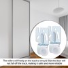 8pcs Sliding Closet Door Roller Hardware Kit, Top Hung Bypass
