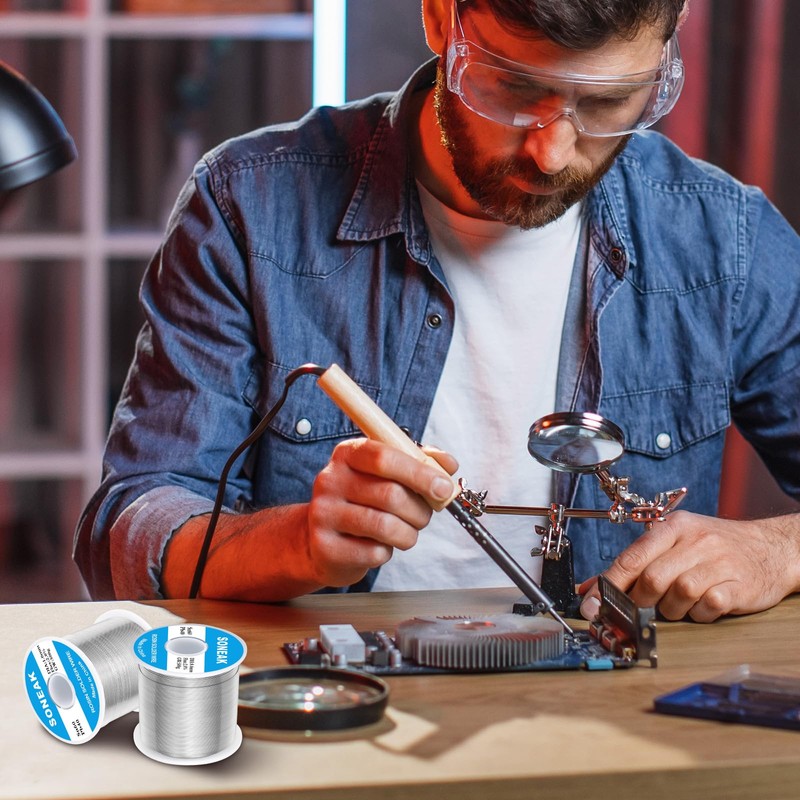 60/40 Tin Lead Solder Wire, Reliable Wire Soldering for Electronics,