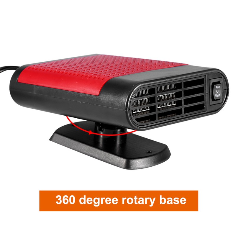 Car 12V Portable Electric Window Heater Heating Dryer Windshield Fan