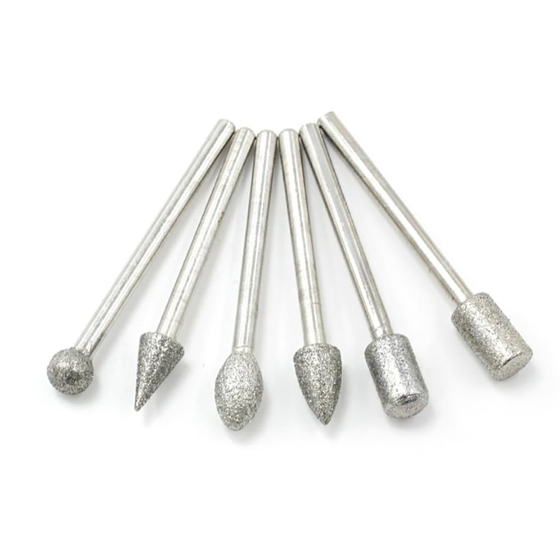 20 Pcs 1/8 Inch Shank Stone Carving Drill Set Diamond