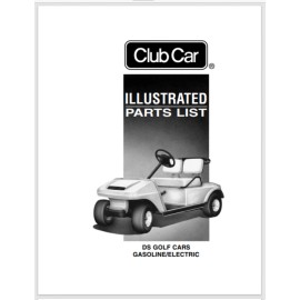 Club Car DS Series Golf cart Illustrated Parts Manual 180 pages gas electric