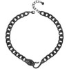 GulCean Snake Choker Necklace for Men Women Titanium Steel Black
