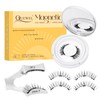 QUEWEL Magnetic Eyelashes Natural Look, 1 Pair Reusable Magnetic Lashes