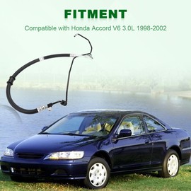 QCESEV Power Steering Pressure Hose Assembly Compatible with Honda Accord V6 3.0L 1998 1999 2000 2001 2002 Replacement for 53713-S87-A04 53713S87A04 3401165