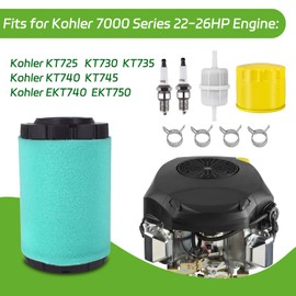 32 083 13-s Air Filter 52 050 02 Oil Filter for Kohler 7000 Series 22HP-26HP KT725 KT735 KT740 KT745 KT735-745 PRO, EKT740-EKT750 Lawn Mower Fits Craftsman MTD Toro SCAG Bad Boy Husqvarna Tractor