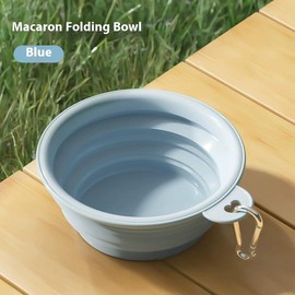 Collapsible Bowls for Dogs, Silicone Dog Travel Water Bowl, Dog Cat Portable:_Blue