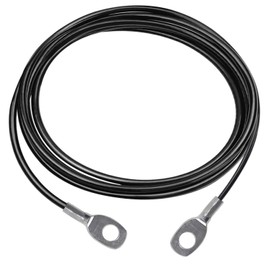 LFJ Replacement Gym Cable Fitness Pulley Cable Steel Wire Rope for Cable Machine Home Gym Weight Lift Pulley System (Black Without Stopper Ball, 150)
