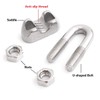 Wire Rope Clip Cable Clamp 304 Stainless Steel U Bolt