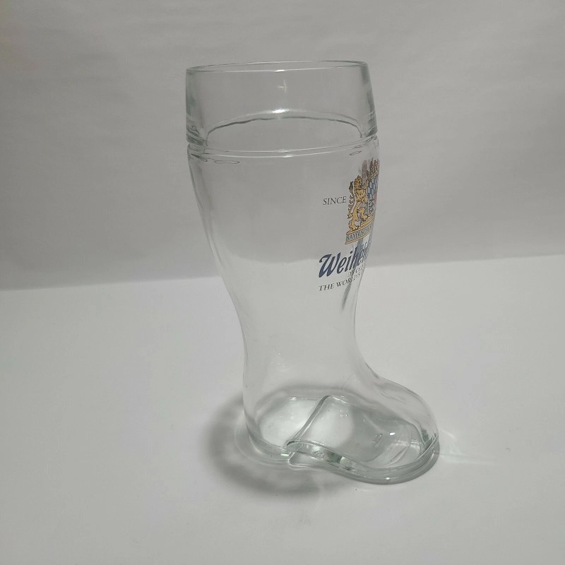 Weihenstephan Boot Beer Glass 1L Mug Tall New Germany Oktoberfest