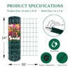 FOREHOGAR Green PVC Coated Welded Wire Fence 24 Inch x