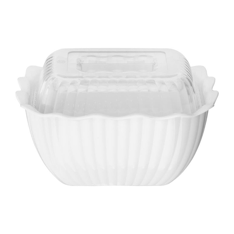 Olympia Kristallon Small Salad Crock White SAN, 0.75 Ltr 25.3fl