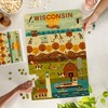 Lantern Press 1000 Piece Jigsaw Puzzle, Wisconsin, Geometric