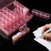 Mr. Pen- Bead Storage Containers, 28 Grids, 2 Pack, Transparent