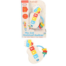 A to Z My First Musical Guitar for Babies, Light and Sound Effects, Educational Musical Toy, 0+ Months, White, Baby