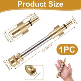 Pressure Washer Adapter for Bosch AQT, 1/4'' Quick Connect Water Gun Head Adapter, Snow Foam Lance Adaptor Foam Cannon Gun Adapter, Compatible for Titan Pressure Washer Stainless Steel