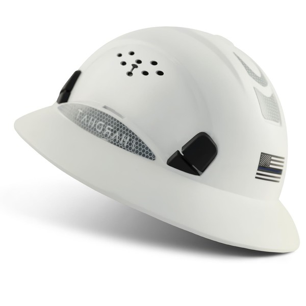 UNINOVA Full Brim Hard Hat Vented Construction Helmet Cascos De