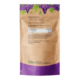 OPC Traubenkernextrakt Kapseln 200 Stück 95% OPC Hochdosiert 950mg Tagesdosis Rohkost Qualität Traubenkern Pulver vegan und frei von Zusätzen